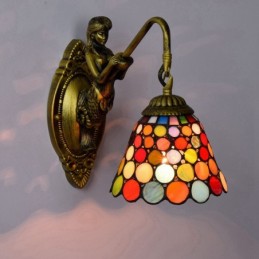 Vegglampe i Tiffany-Stil...