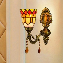 Vegglampe i Tiffany-Stil...