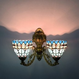 Vegglampe i Tiffany-Stil...