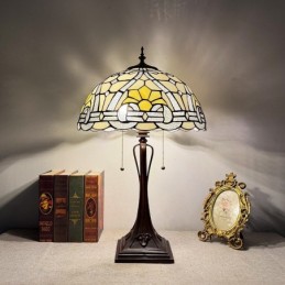 Bordlampe i Tiffany-Stil...