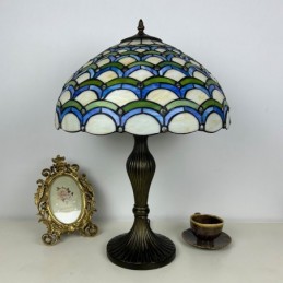 Bordlampe i Tiffany-Stil...