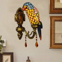 Vegglampe i Tiffany-Stil...