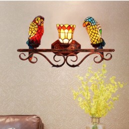Vegglampe i Tiffany-Stil...