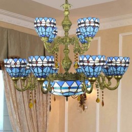 Lysekrone i Tiffany-Stil...