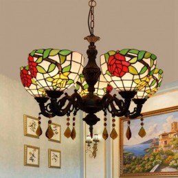 Lysekrone i Tiffany-Stil...