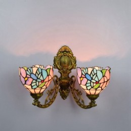 Vegglampe i Tiffany-Stil...