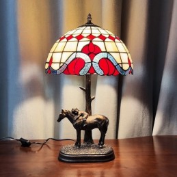 Bordlampe i Tiffany-Stil...