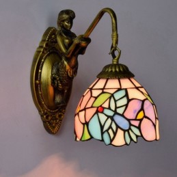 Vegglampe i Tiffany-Stil...