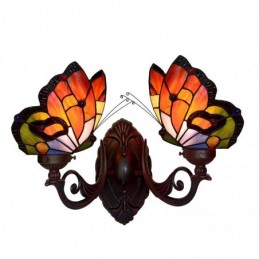 Vegglampe i Tiffany-Stil...