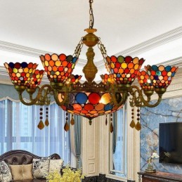 Pendellampe i Tiffany-Stil...