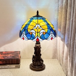 Bordlampe i Tiffany-Stil...