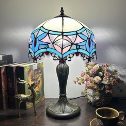 Bordlampe i Tiffany-Stil...