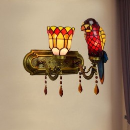 Vegglampe i Tiffany-Stil...
