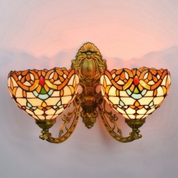 Vegglampe i Tiffany-Stil...