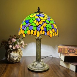 Bordlampe i Tiffany-Stil...