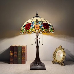 Bordlampe i Tiffany-Stil...