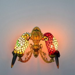 Vegglampe i Tiffany-Stil...