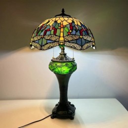 Bordlampe i Tiffany-Stil...