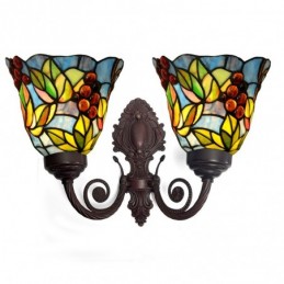 Vegglampe i Tiffany-Stil...