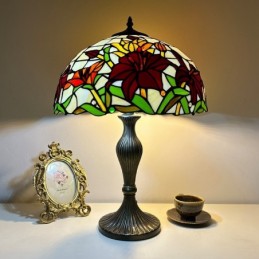Bordlampe i Tiffany-Stil...