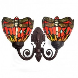 Vegglampe i Tiffany-Stil...
