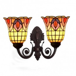 Vegglampe i Tiffany-Stil...