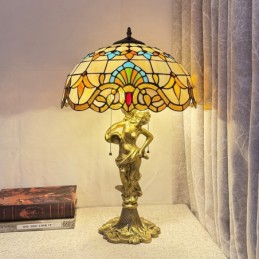 Bordlampe i Tiffany-Stil...