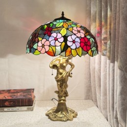 Bordlampe i Tiffany-Stil...