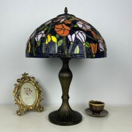 Bordlampe i Tiffany-Stil...