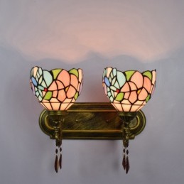 Vegglampe i Tiffany-Stil...