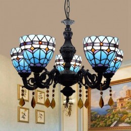 Lysekrone i Tiffany-Stil...