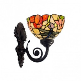 Vegglampe i Tiffany-Stil...