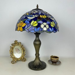 Bordlampe i Tiffany-Stil...