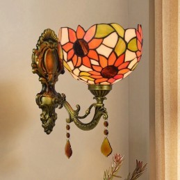 Vegglampe i Tiffany-Stil...