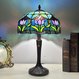 Bordlampe i Tiffany-Stil...