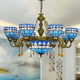 Lysekrone i Tiffany-Stil...