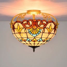 Takplafond i Tiffany-Stil...