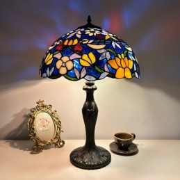 Bordlampe i Tiffany-Stil...