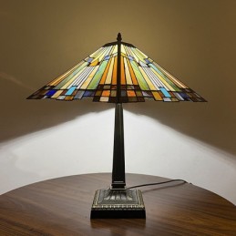 Bordlampe i Tiffany-Stil...
