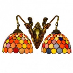 Vegglampe i Tiffany-Stil...