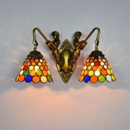 Vegglampe i Tiffany-Stil...