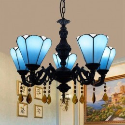 Lysekrone i Tiffany-Stil...