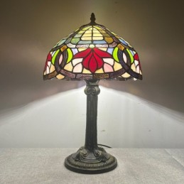 Bordlampe i Tiffany-Stil...