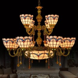 Lysekrone i Tiffany-Stil...