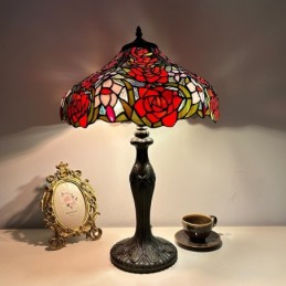 Bordlampe i Tiffany-Stil...
