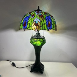 Bordlampe i Tiffany-Stil...