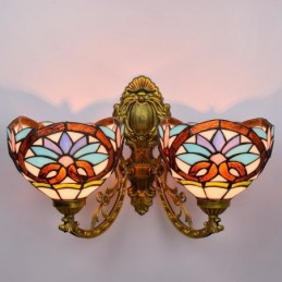 Vegglampe i Tiffany-Stil...