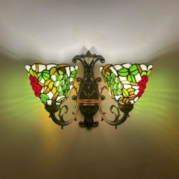 Vegglampe i Tiffany-Stil...