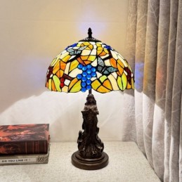 Bordlampe i Tiffany-Stil...