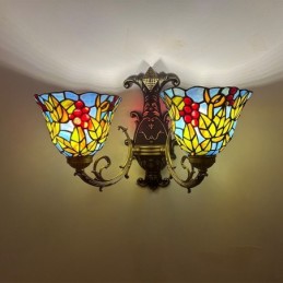 Vegglampe i Tiffany-Stil...